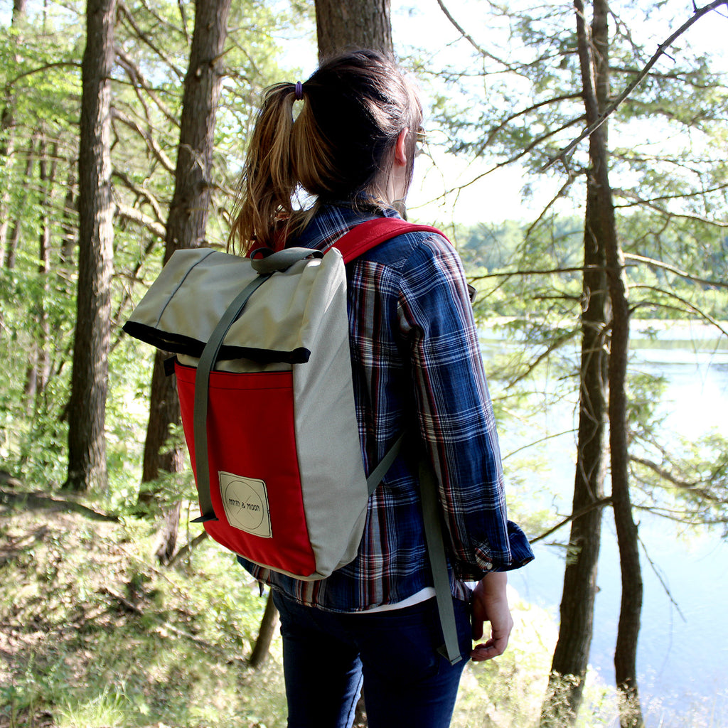 camping hiking rolltop rucksack daypack | Mntn & Moon X Buck Products Mini Kappsack backpack