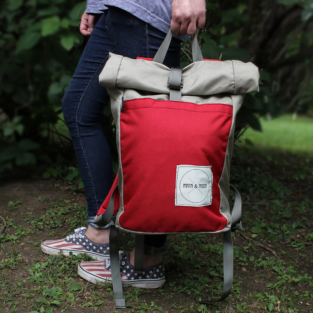 cordora rolltop backpack Mntn & Moon X Buck Products Mini Knappsack rucksack